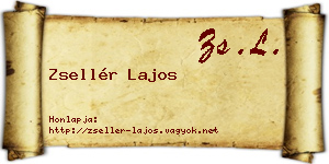 Zsellér Lajos névjegykártya